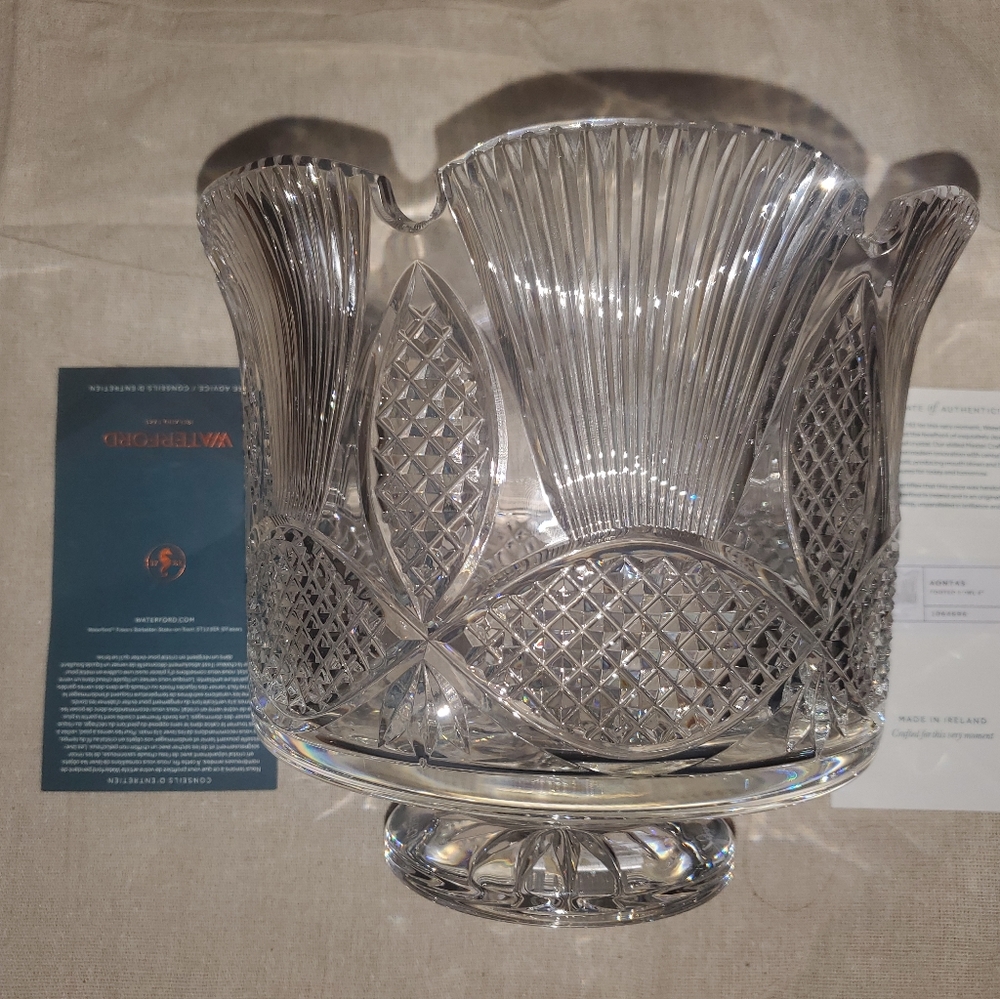 Waterford Mastercraft St Patricks Footed Bowl 8.5"